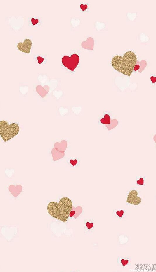 تصویر زمینه قلب رنگی