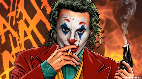 عکس جوکر با سیگار