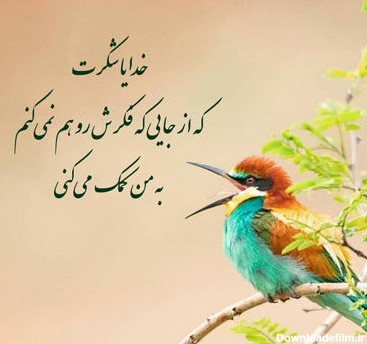 عکس نوشته سپاس خدا