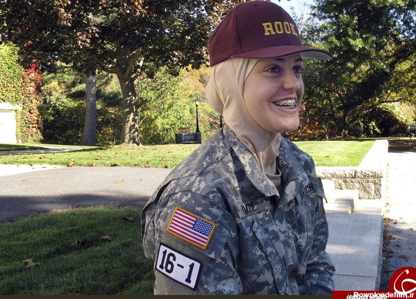 عکس دختر با حجاب نظامی