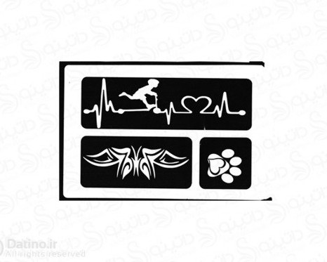 عکس ضربان قلب با حنا هندی