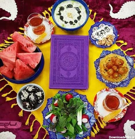 عکس سفره ماه رمضان ساده