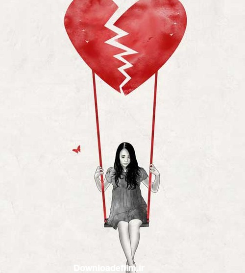 عکس پروفایل دل شکسته از عشق