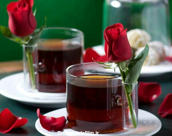 عکس چای عاشقانه