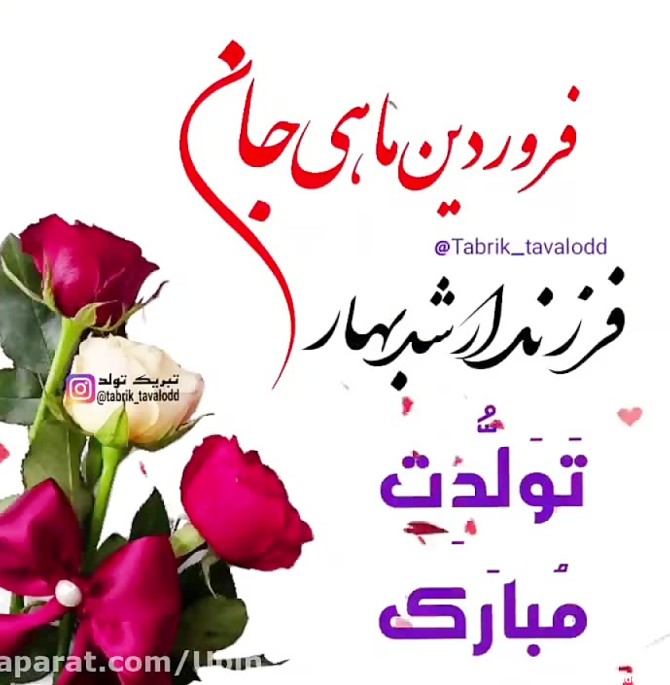 عکس برای تولد همسر فروردینی