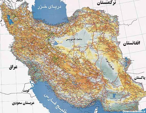 عکس کشور ایران در نقشه