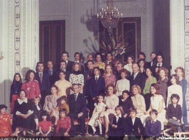 عکس خانواده محمدرضا شاه پهلوی