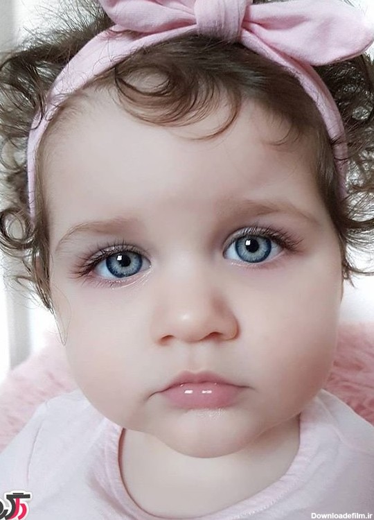 عکس دختر بچه نوزاد خوشگل چشم رنگی