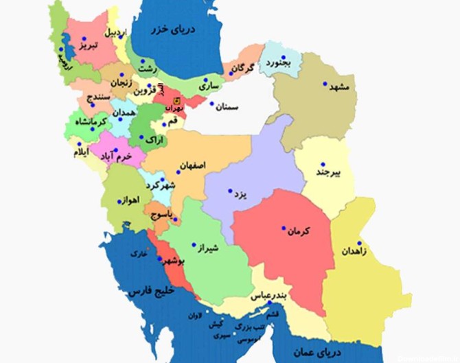 عکس نقشه ی ایران نقاشی