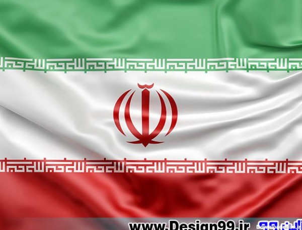 عکس پرچم ایران با نوشته