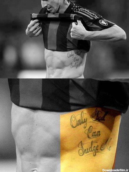 عکس تاتو فقط خدا میتونه منو قضاوت کنه