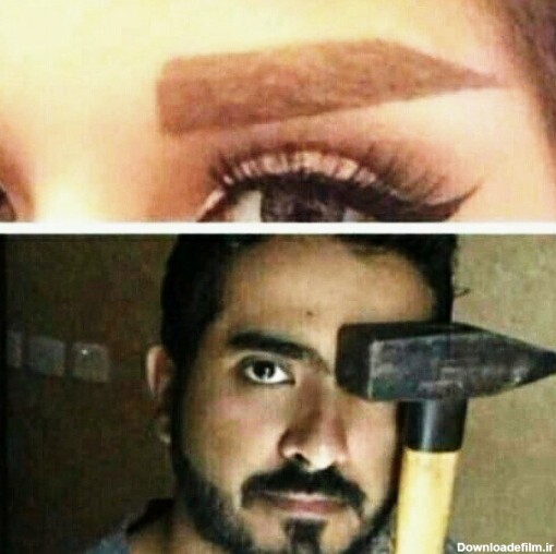 تصاویر مدل ابرو چکشی