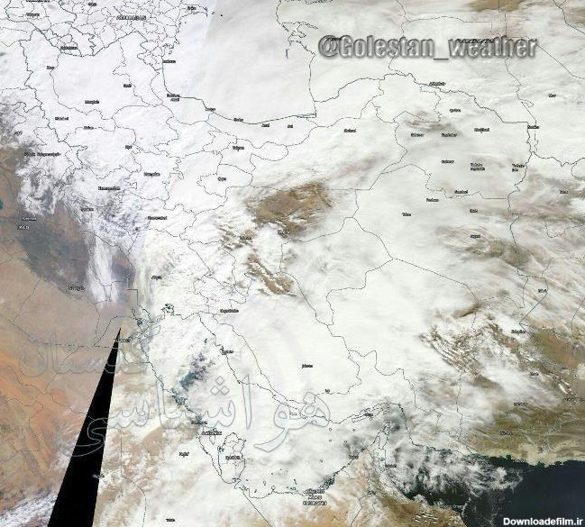 عکس ماهواره ناسا از ایران