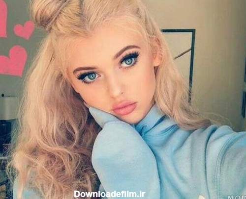 عکس دختر چشم ابی طبیعی
