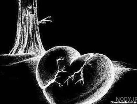 عکس قلب سیاه برای پروفایل