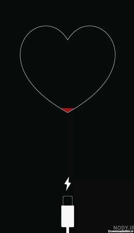عکس قلب سیاه برای پروفایل