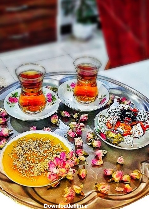 عکس چایی زعفران