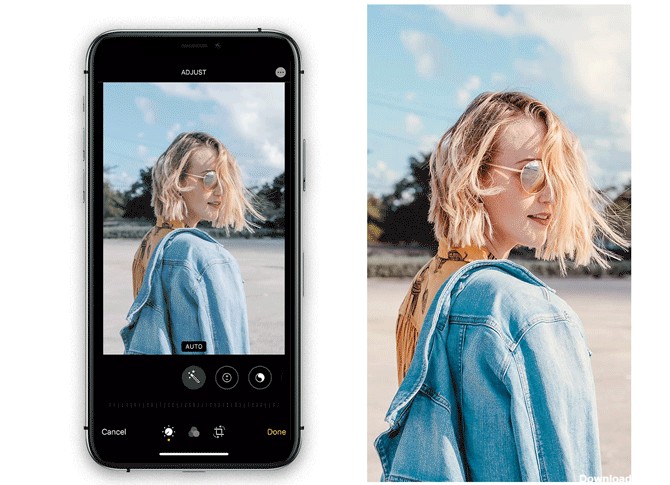 اموزش ادیت عکس با ایفون ۱۳