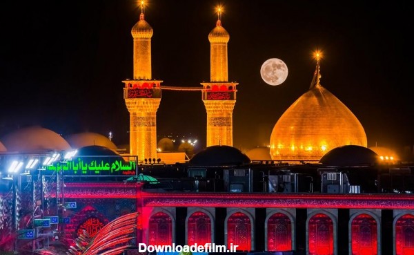 تصاویر حرم امام حسین در شب