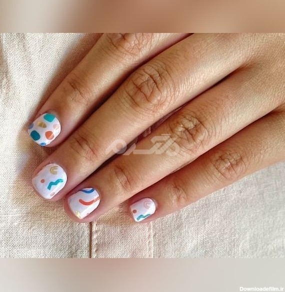 عکس ناخن ژلیش بچه گانه کوتاه