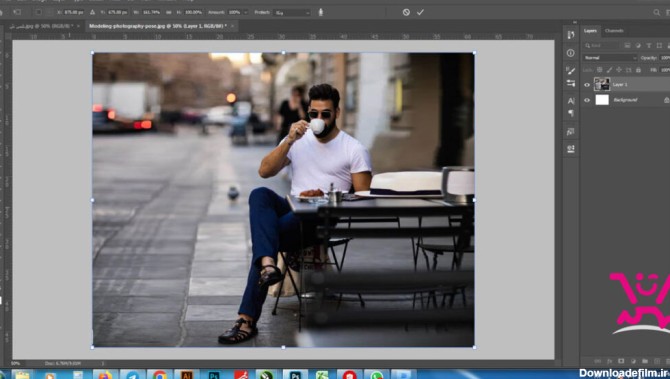 ریسایز عکس در فتوشاپ