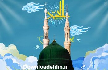 عکس مسجد النبی در شب