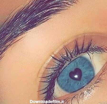 عکس دختر چشم ابی طبیعی