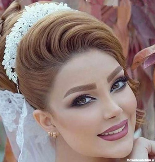 عکس رنگ مو عروس زیبا