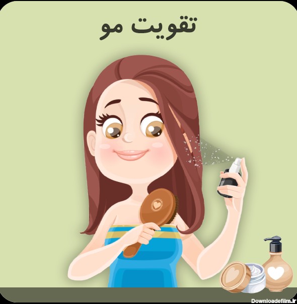 عکس کراتین مو کارتونی