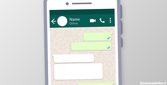 عکس صفحه چت واتساپ ایفون