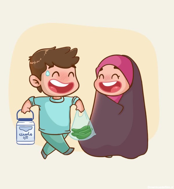 عکس عاشقانه مذهبی کارتونی