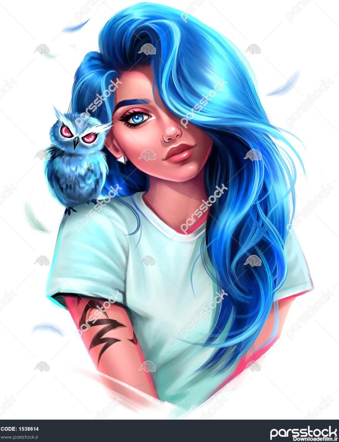 عکس دختر چشم ابی طبیعی