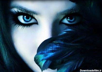 عکس دختر چشم ابی طبیعی