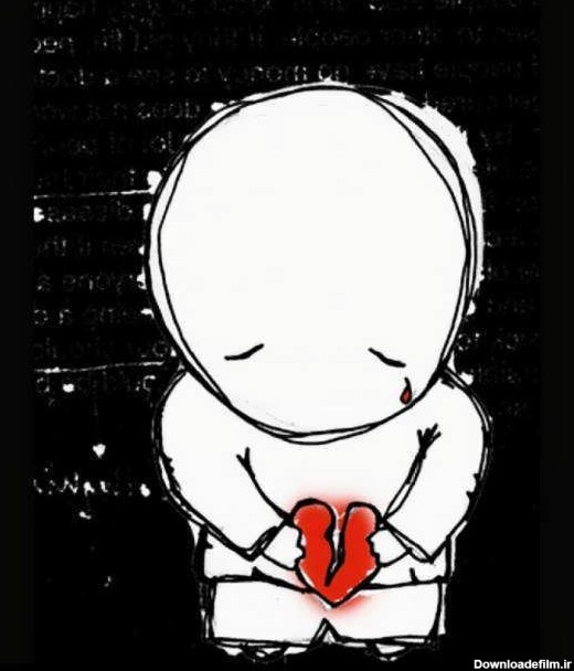 عکس قلب سیاه برای پروفایل