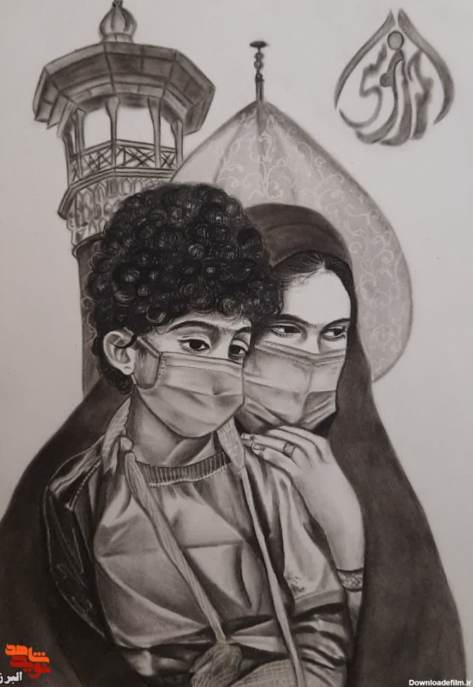 عکس نقاشی رفیق شهیدم