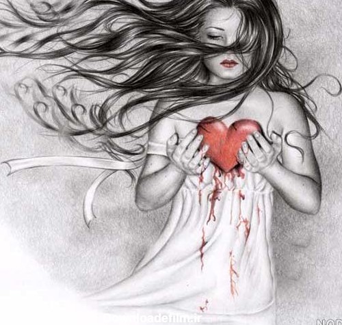 عکس پروفایل دل شکسته از عشق