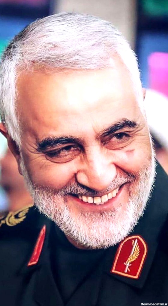 عکس خنده حاج قاسم سلیمانی