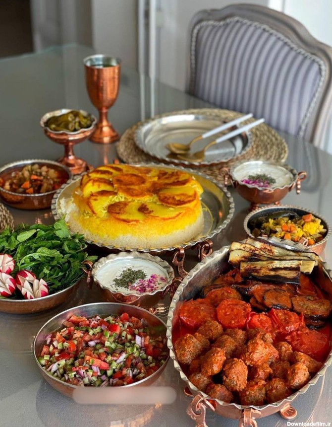 عکس میز غذا شیک