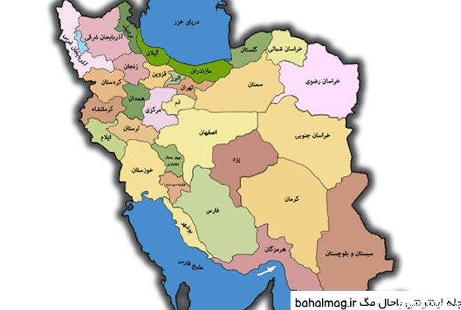 عکس نقشه ی ایران