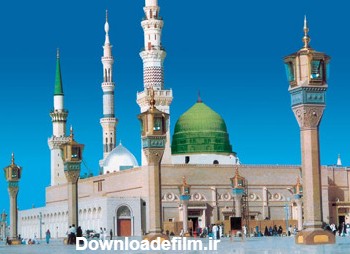 عکس مسجد النبی در شب