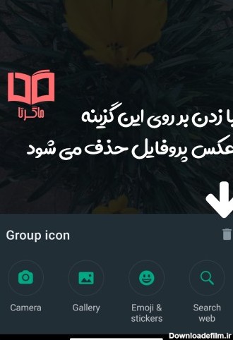 تغییر عکس پروفایل گروه واتساپ