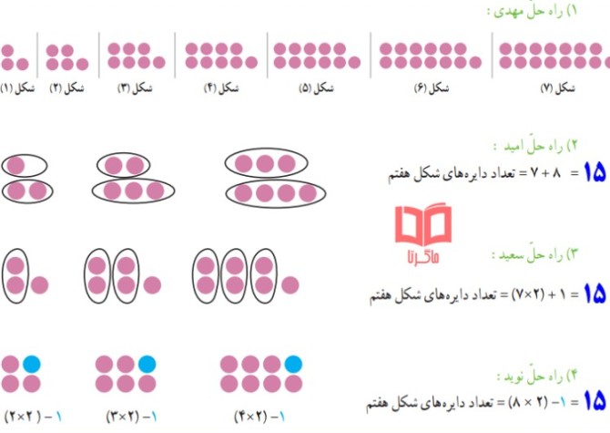 عکس ریاضی پایه چهارم صفحه ۹