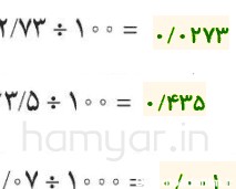 عکس حل شده ریاضی ششم صفحه ۵۰