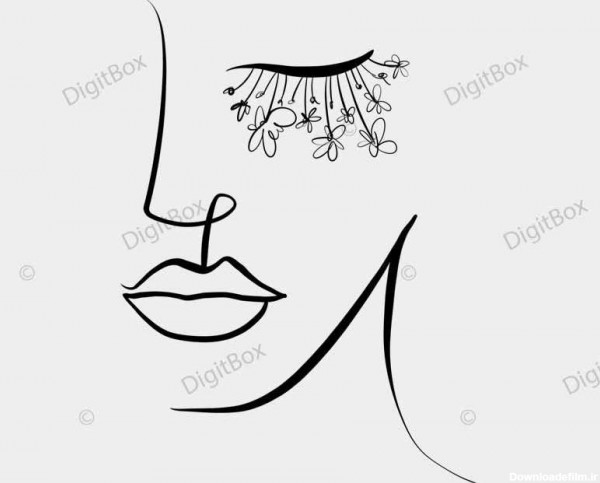 عکس سفید طرح دار دخترانه