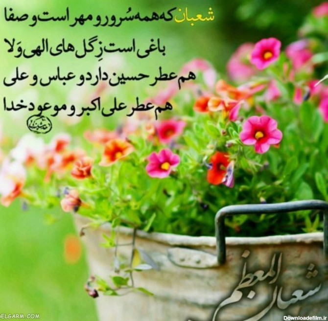 عکس نوشته ماه شعبان