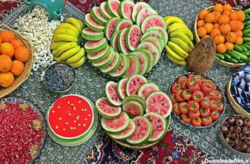 عکس سفره شب یلدا ساده