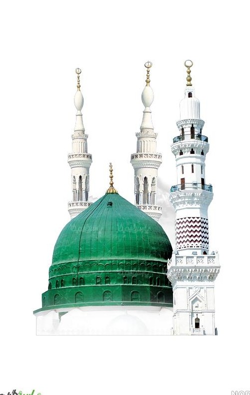 عکس مسجد النبی در شب