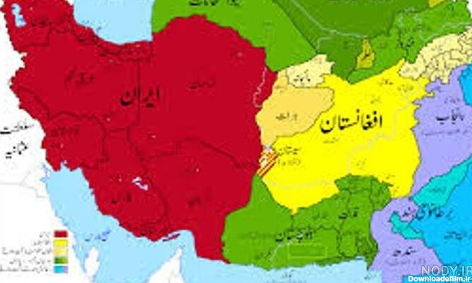 عکس نقشه ایران و افغانستان