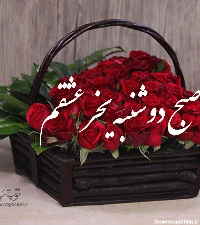 عکس نوشته صبح بخیر دوشنبه