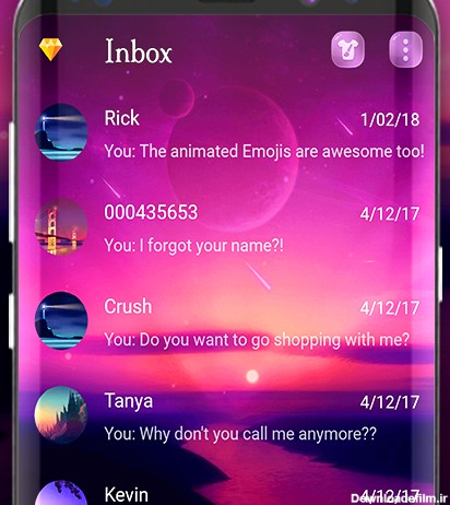 عکس زمینه پیام